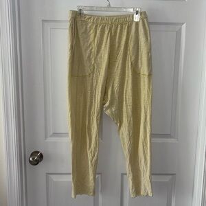 Intimately Free People Yellow Lounge Pajama Pants